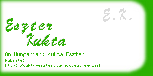 eszter kukta business card